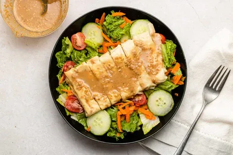 Cách làm nước sốt salad mè rang thơm ngon