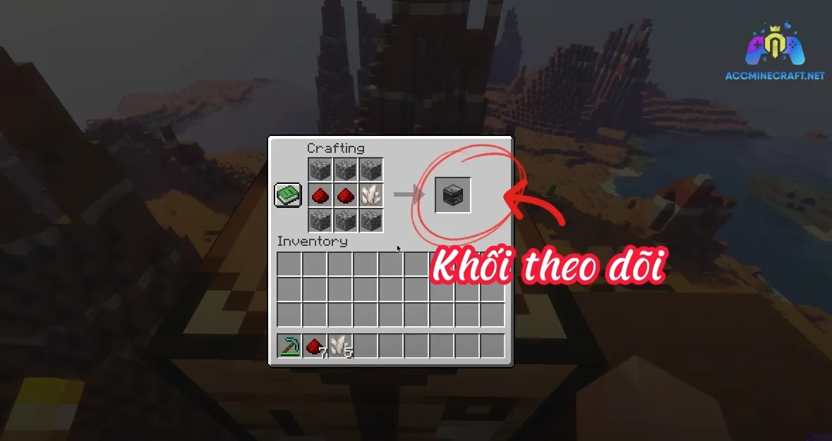 Pattern chính xác với Nether Quartz ở trung tâm