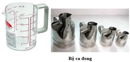 Chai lọ có vạch chia độ dùng trong đời sống