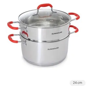 Bộ nồi xửng inox 5 đáy Sunhouse SHG507-24