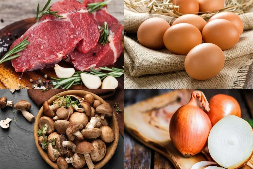 Súp thịt bò nấm hương giàu beta-glucan tăng cường miễn dịch