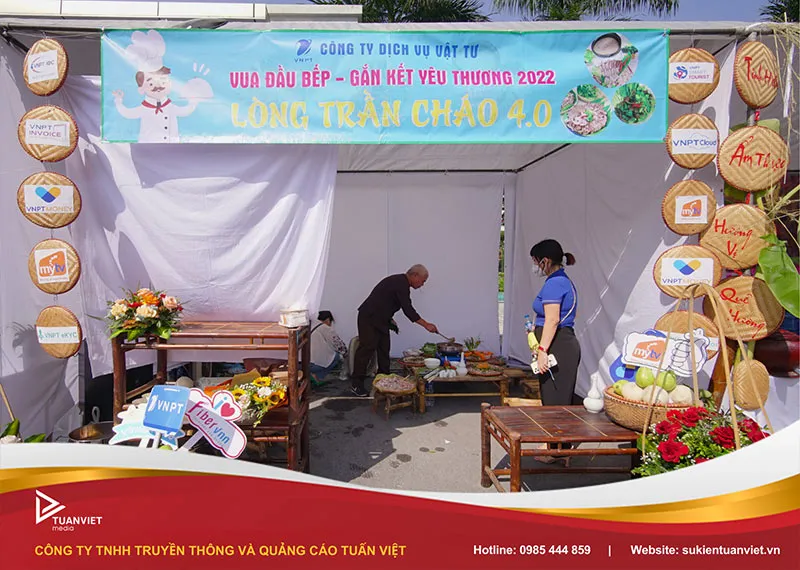 tên gian hàng ẩm thực độc đáo tại hội chợ