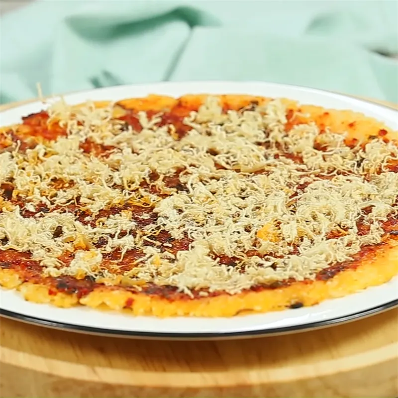 Thành phẩm cơm cháy chà bông hấp dẫn