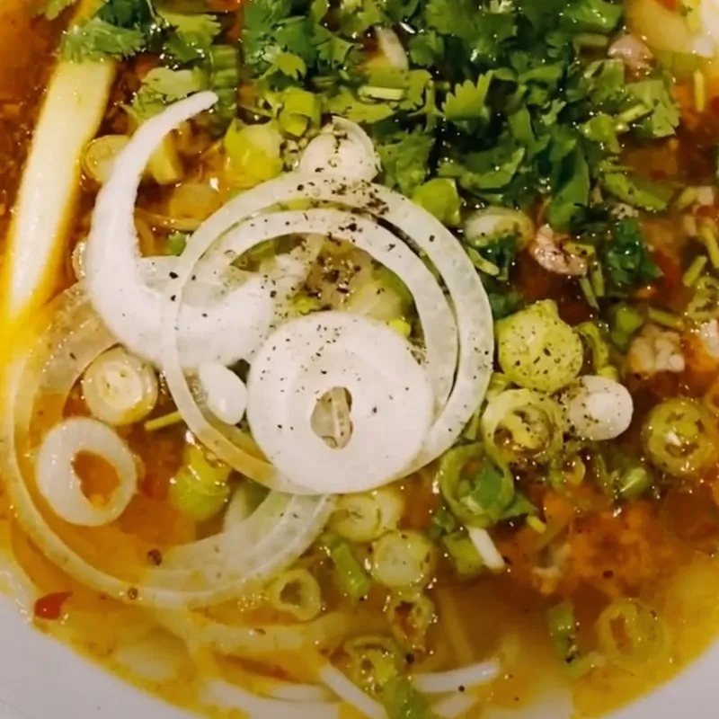 Thành phẩm Bún sườn bò