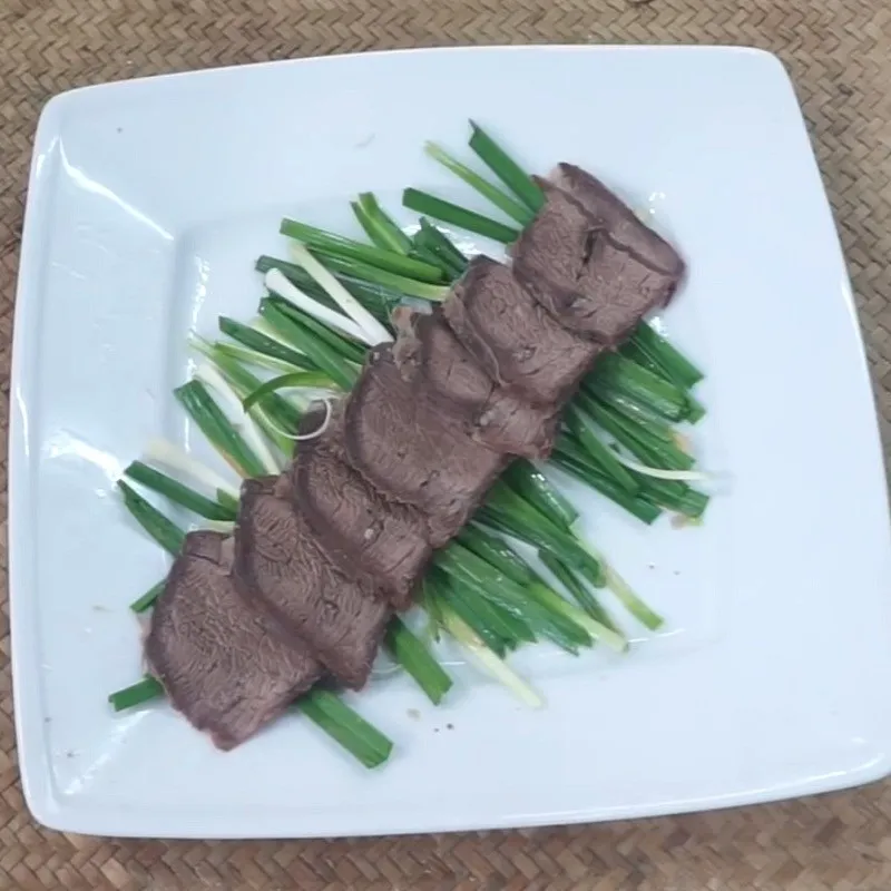 Món bò rim hoàn thiện