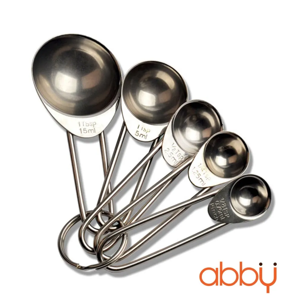 Bộ thìa đong inox 5 chiếc