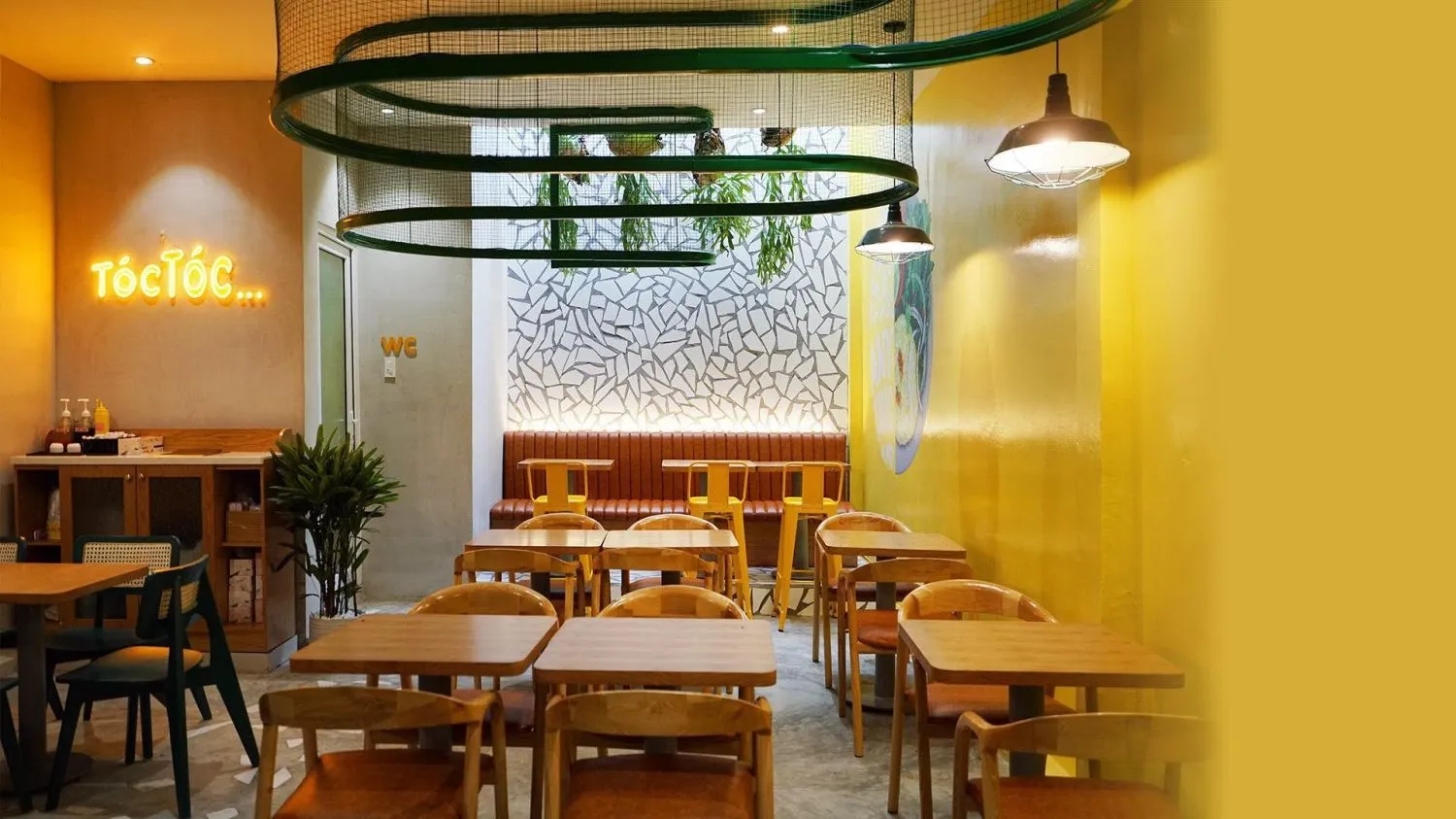 Mẫu thiết kế quán ăn bình dân phong cách retro