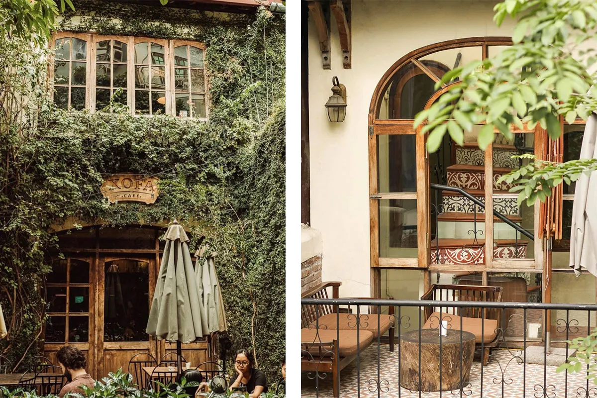 Mặt tiền villa cổ của Xofa Cafe & Bistro