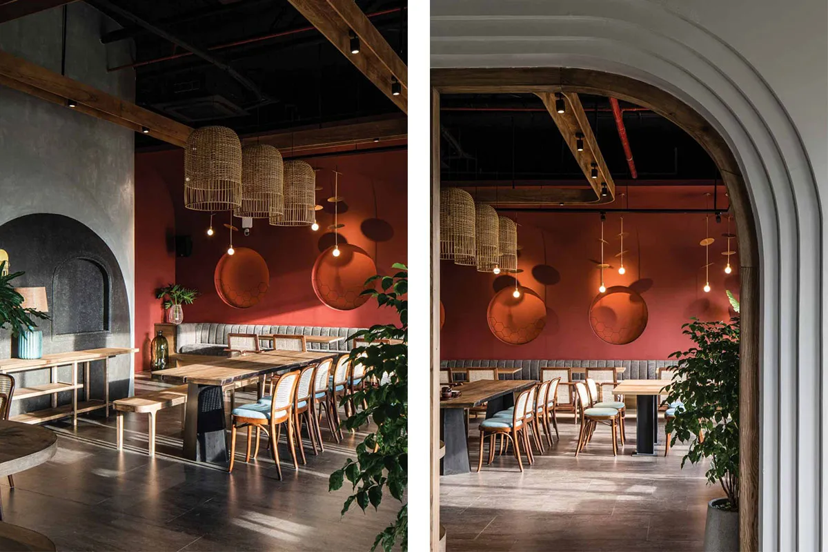 Không gian Indochine ấm cúng