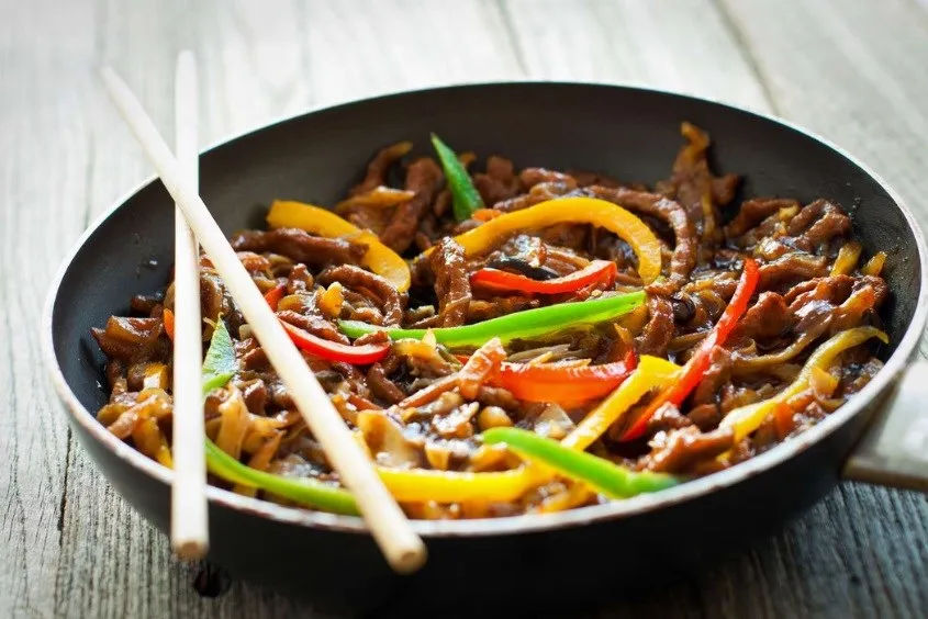 Thịt bò xào ớt chuông chống oxy hóa