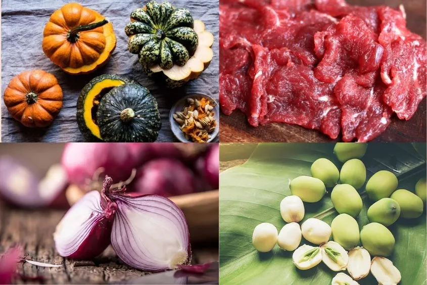 Hướng dẫn kho thịt bò cho bé với hạt sen và bí đỏ