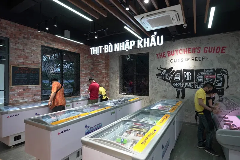 Thịt bò cao cấp được bảo quản chuyên nghiệp