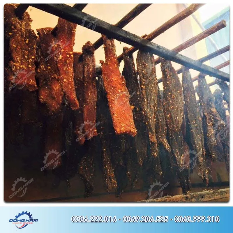 Sấy thịt bò khô thủ công
