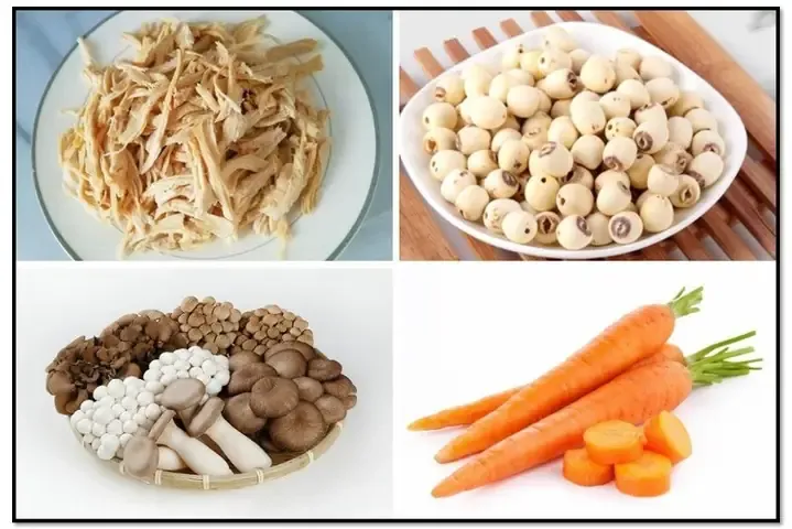 Canh gà nấu hạt sen giúp trẻ an thần và có giấc ngủ sâu hơn