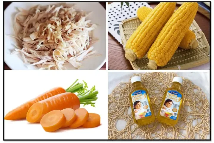 Canh gà rau củ cung cấp đầy đủ vitamin và chất xơ cho bé phát triển