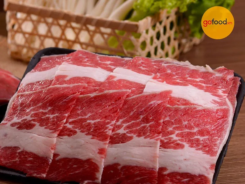 Gầu bò Mỹ cho món lẩu