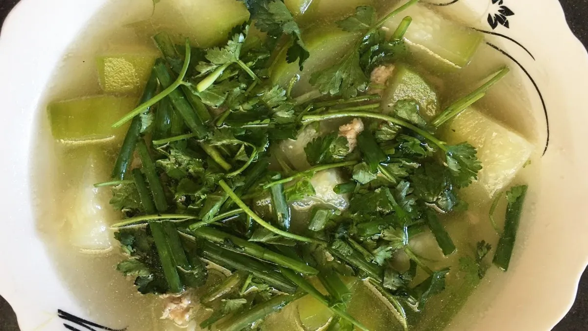 Canh bí đao thịt băm