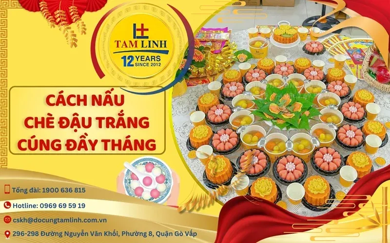Chè đậu trắng cúng đầy tháng bé trai tượng trưng cho sự đỗ đạt