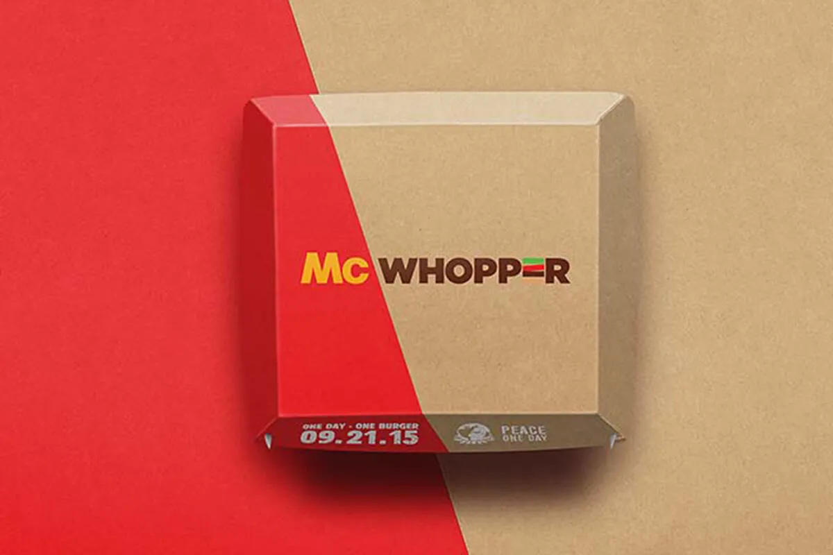 Quảng cáo cà khịa các nhãn hàng khác của Burger King