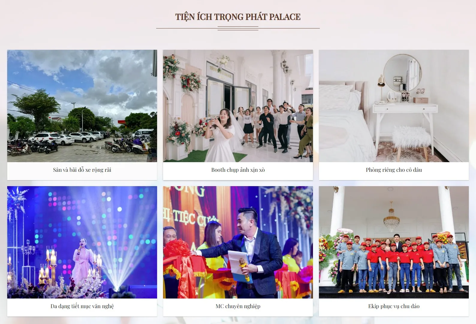 Tiện nghi hiện đại và không gian thoáng đãng tại nhà hàng tiệc cưới Quy Nhơn