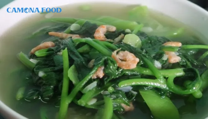 Canh mùng tơi mướp nấu tôm khô giải nhiệt mùa hè