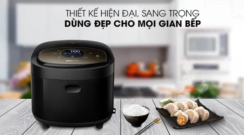 Cơm nấu bằng nồi điện tử luôn giữ được độ dẻo và hương thơm tự nhiên