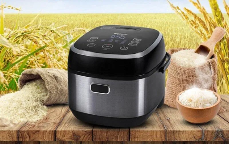 Thương hiệu Sharp nổi tiếng với các dòng nồi cơm điện bền bỉ và giá cả hợp lý