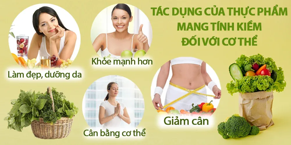 Tác động của nhóm thực phẩm kiềm đối với hệ tiêu hóa và sức khỏe toàn diện
