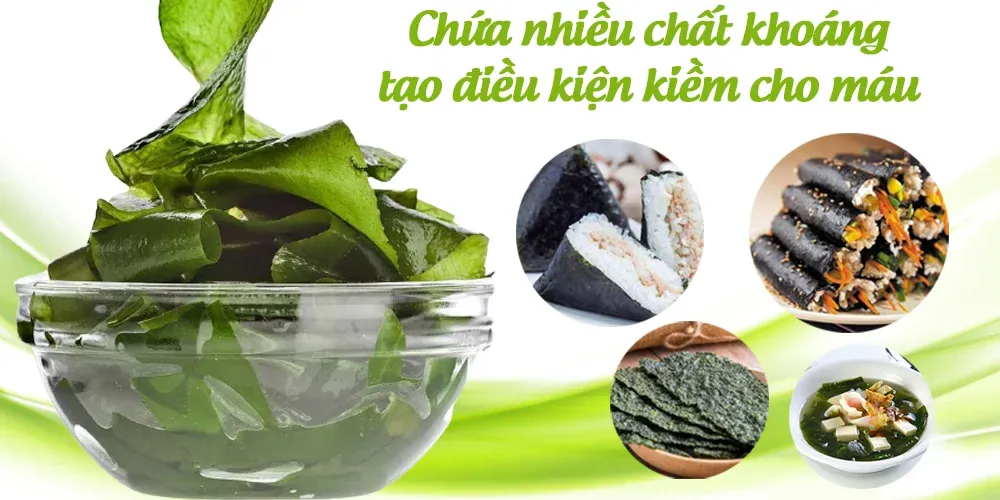 Rong biển giàu khoáng chất hỗ trợ kiềm hóa máu hiệu quả trong ẩm thực Hàn