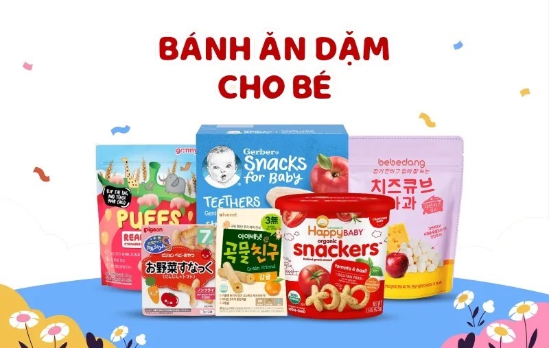 bánh ăn dặm cho bé 6 tháng