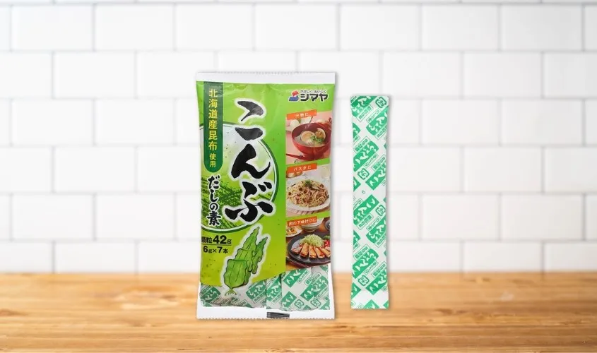 Hạt nêm Dashi Shimaya tảo bẹ kombu gói 42g