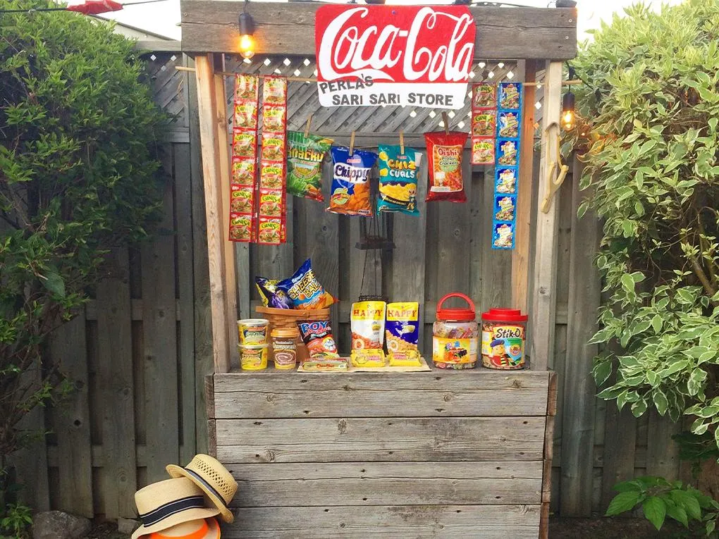 Trang trí gian hàng ẩm thực đơn giản, dễ làm