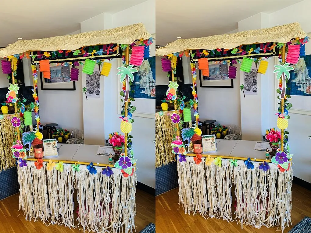 Trang trí gian hàng ẩm thực đơn giản, dễ làm