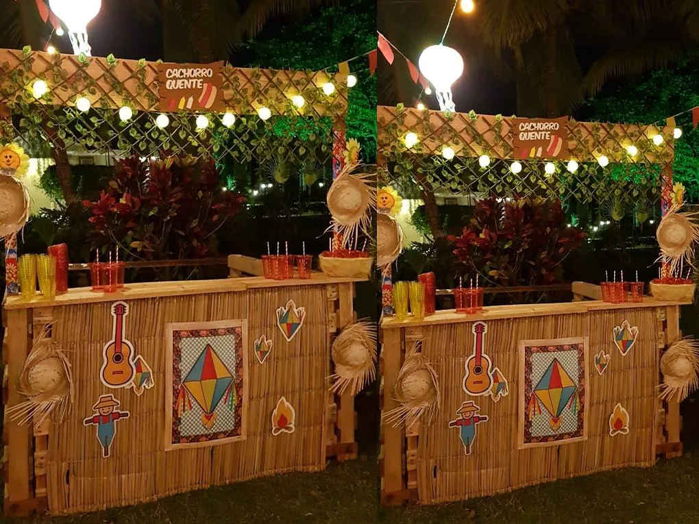 Trang trí gian hàng ẩm thực hiện đại