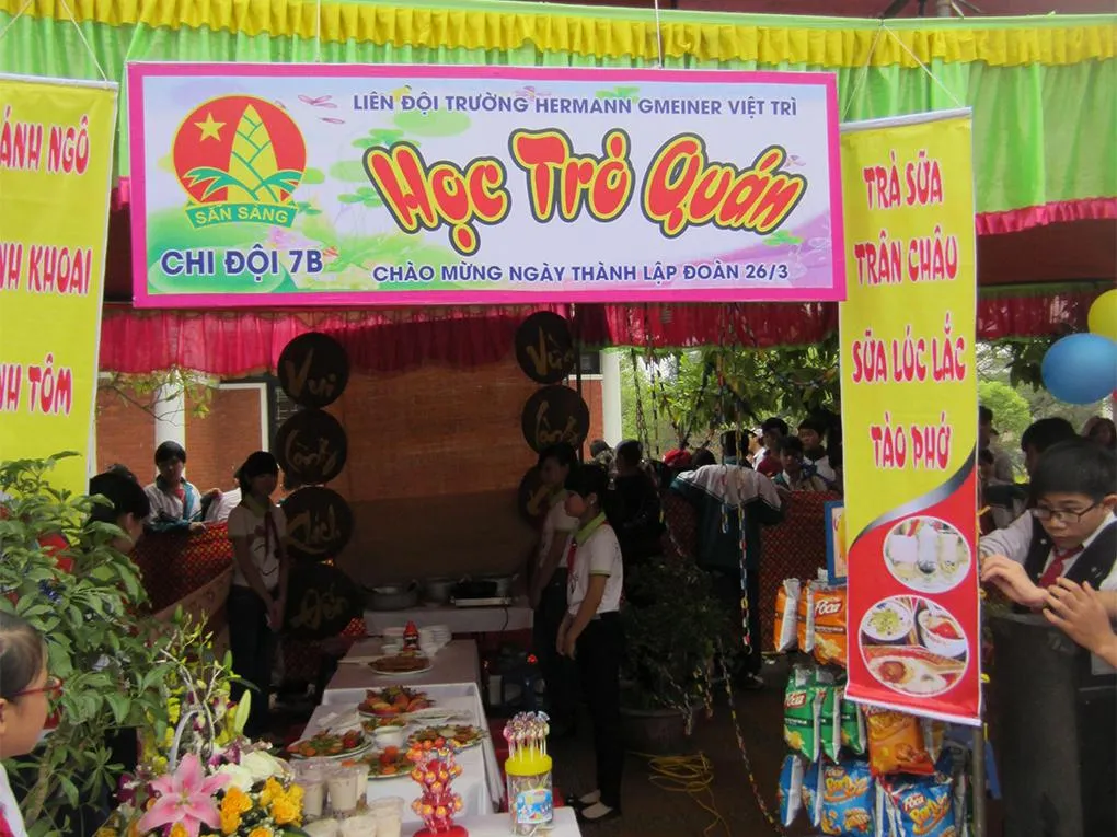 Trang trí gian hàng ẩm thực