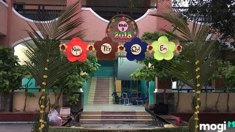 Gian hàng đơn giản nhưng gọn gàng, bắt mắt