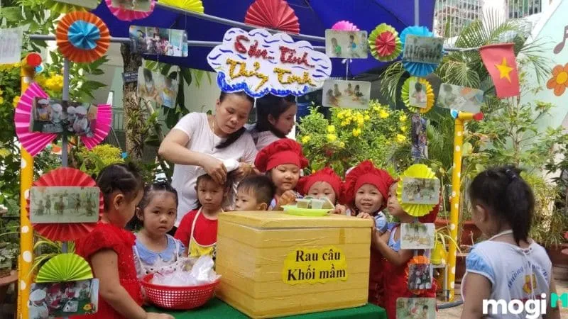 Gian hàng dễ thương với tone màu pastel