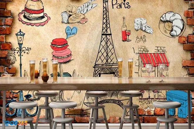 Giấy dán tường tạo không gian rộng rãi