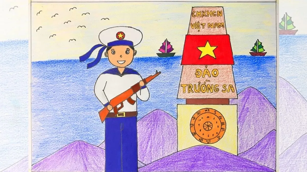 Mẫu 1: Hải quân bảo vệ biển đảo