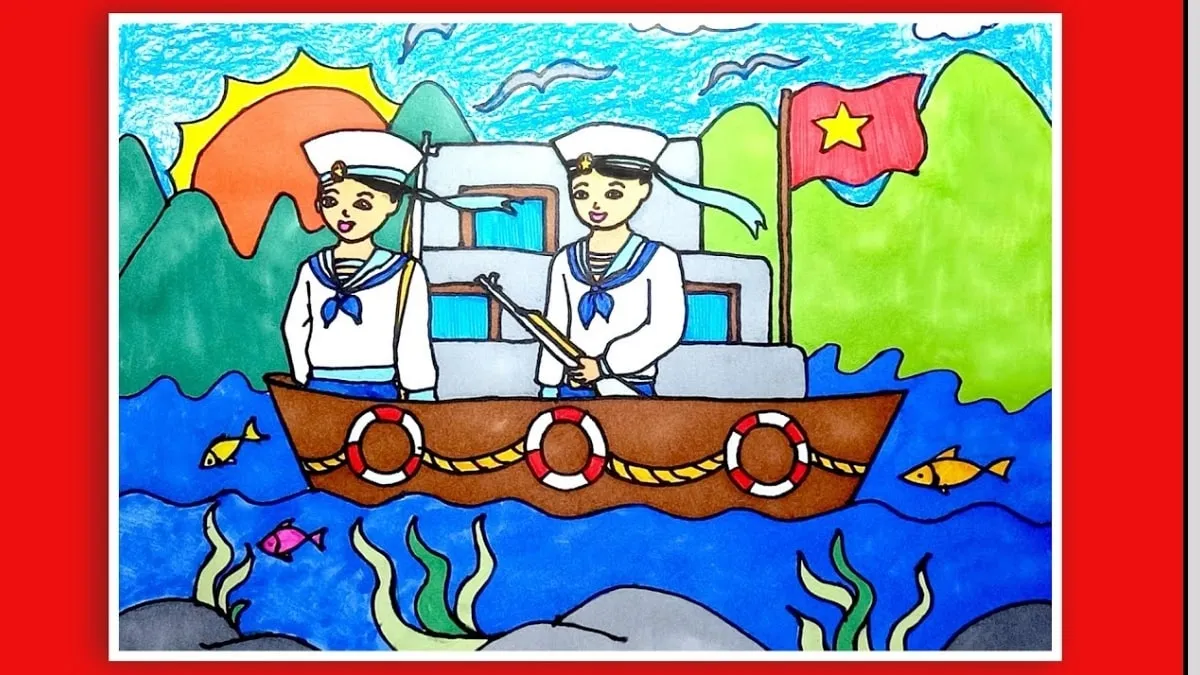 Mẫu 10: Hải quân bảo vệ biển đảo