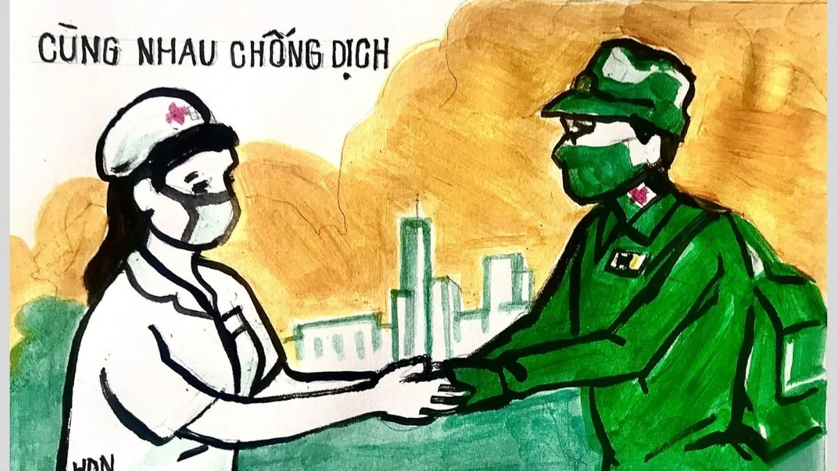 Mẫu 4: Chống dịch cùng dân