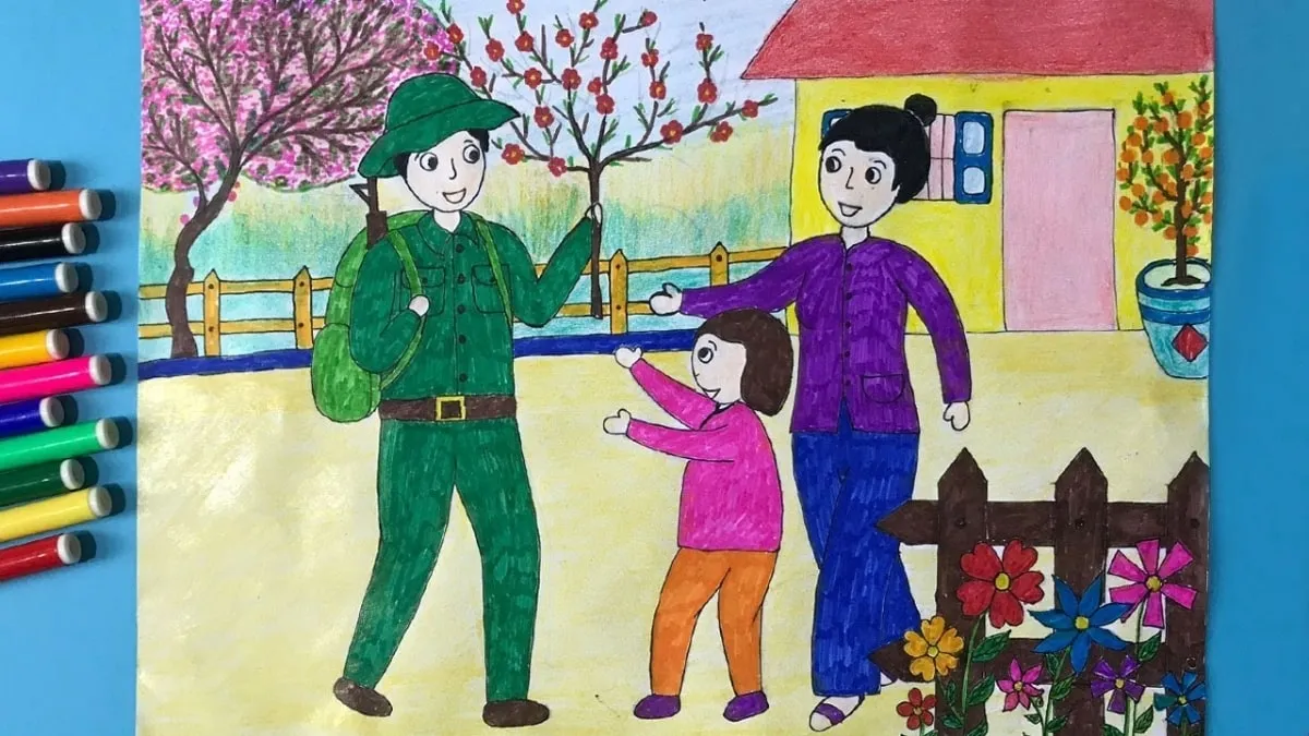 Mẫu 2: Đón Tết