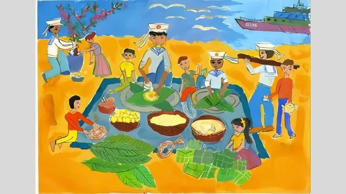 Mẫu 8: Đón Tết