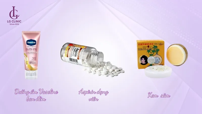 Kem trộn vaseline, aspirin và kem sâm