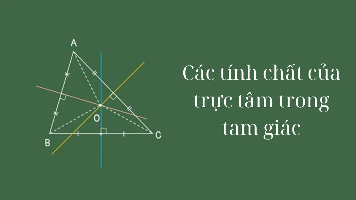 Các tính chất quan trọng của trực tâm trong tam giác