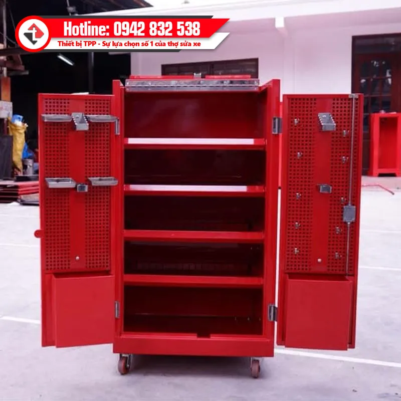 Tủ dụng cụ 5 ngăn 2 cánh thiết kế chuyên nghiệp cho xưởng sửa chữa