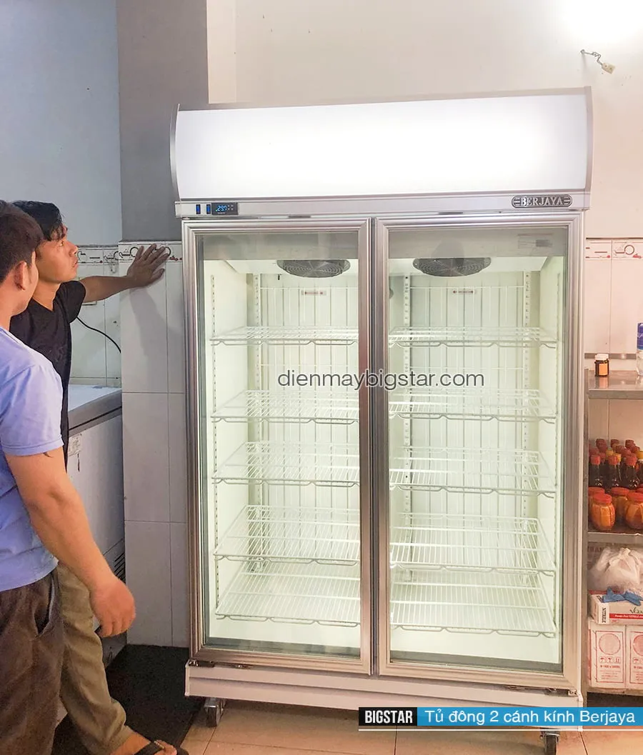 Tủ đông đứng 2 cánh Berjaya dung tích lớn