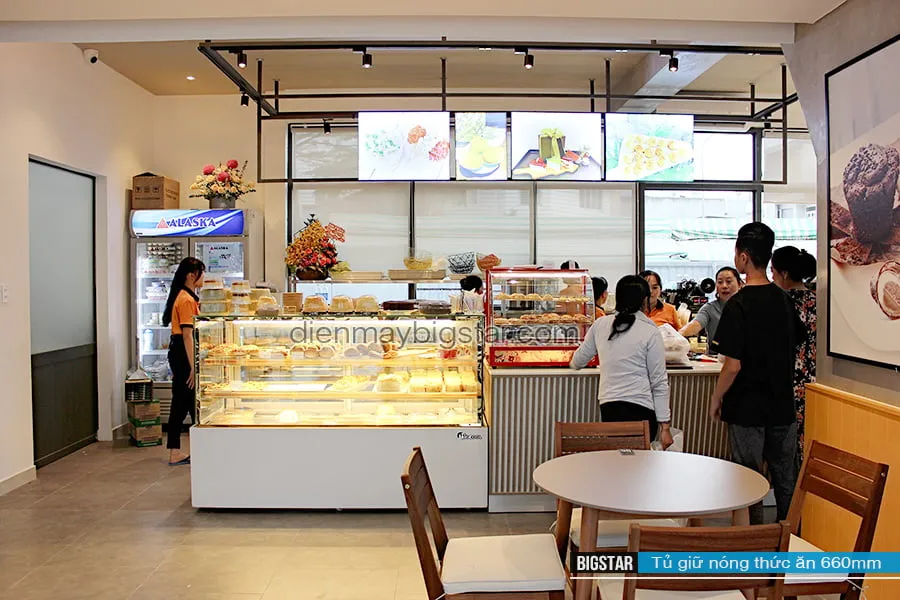 Hệ thống điều khiển nhiệt độ của tủ giữ nhiệt gà rán