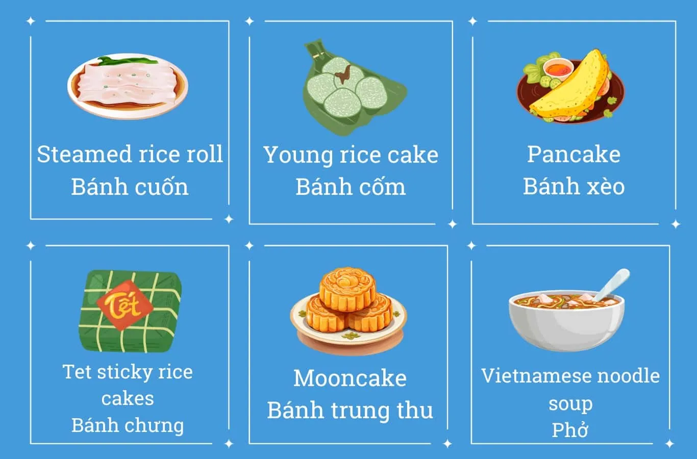Từ mới tiếng Anh các món ăn truyền thống