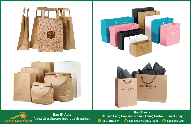 Túi giấy đựng đồ ăn thân thiện môi trường